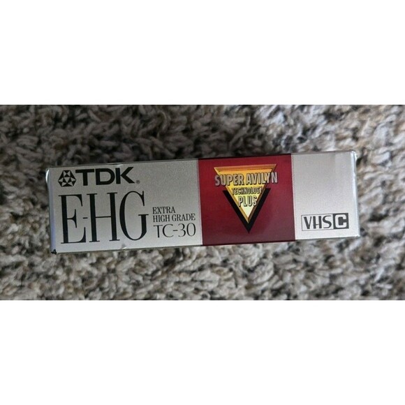 1 Single TDK TC-30 EHG VHS-C Video Cassette Made in Japan Extra High Grade New - Picture 4 of 6
